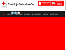 Tablet Screenshot of cruzrojasal.org.sv